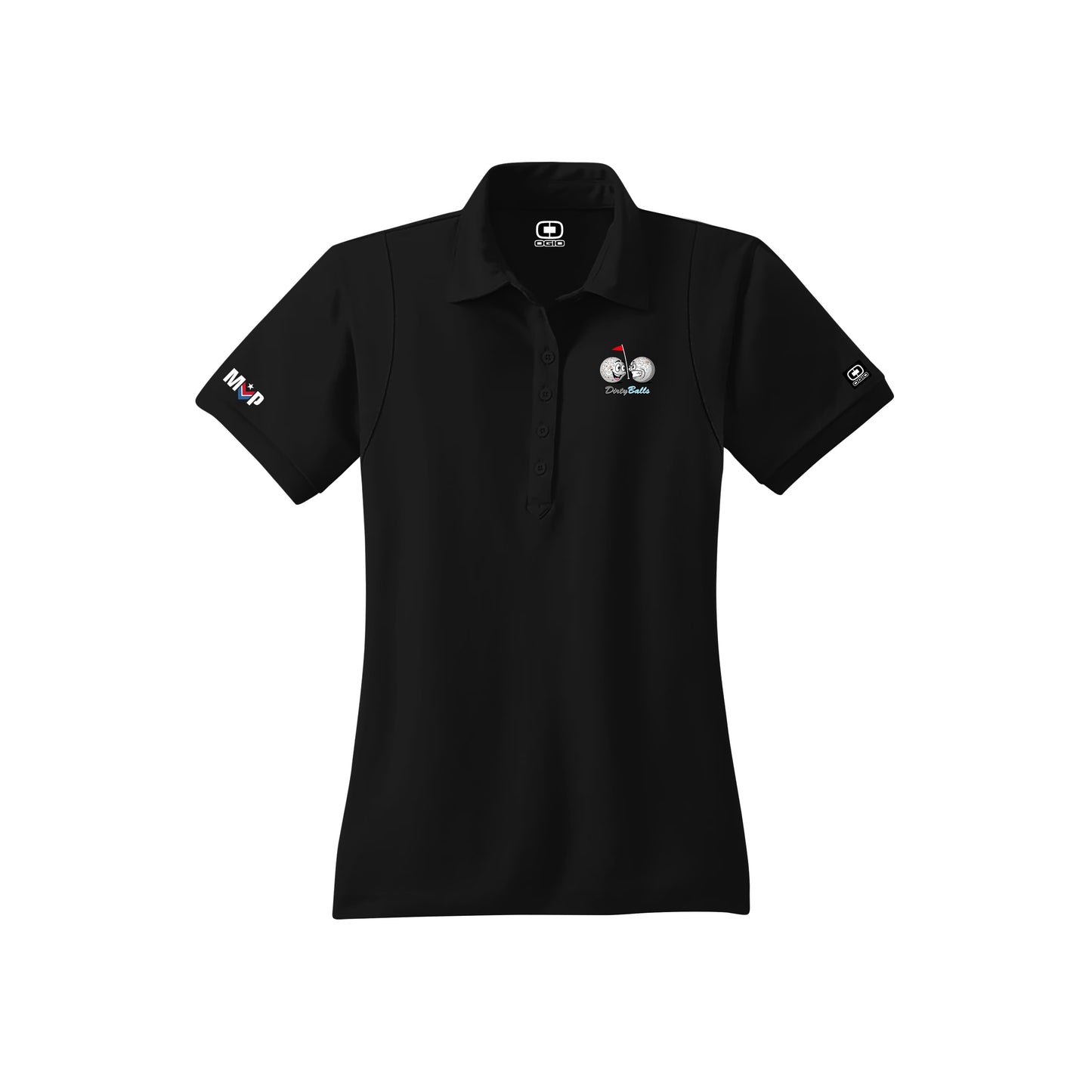 Dirty Balls Logo Women's Black OGIO | Polos