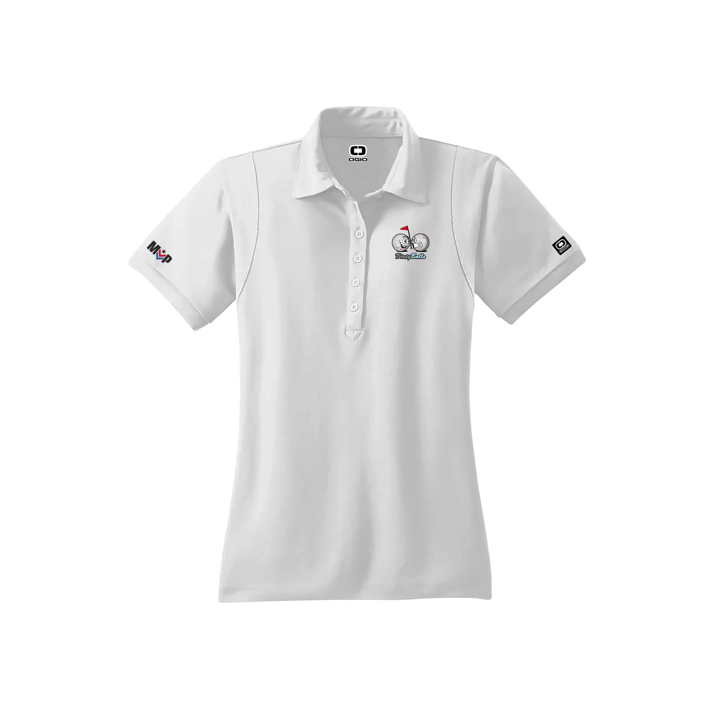 Dirty Balls Logo Women's White OGIO | Polos